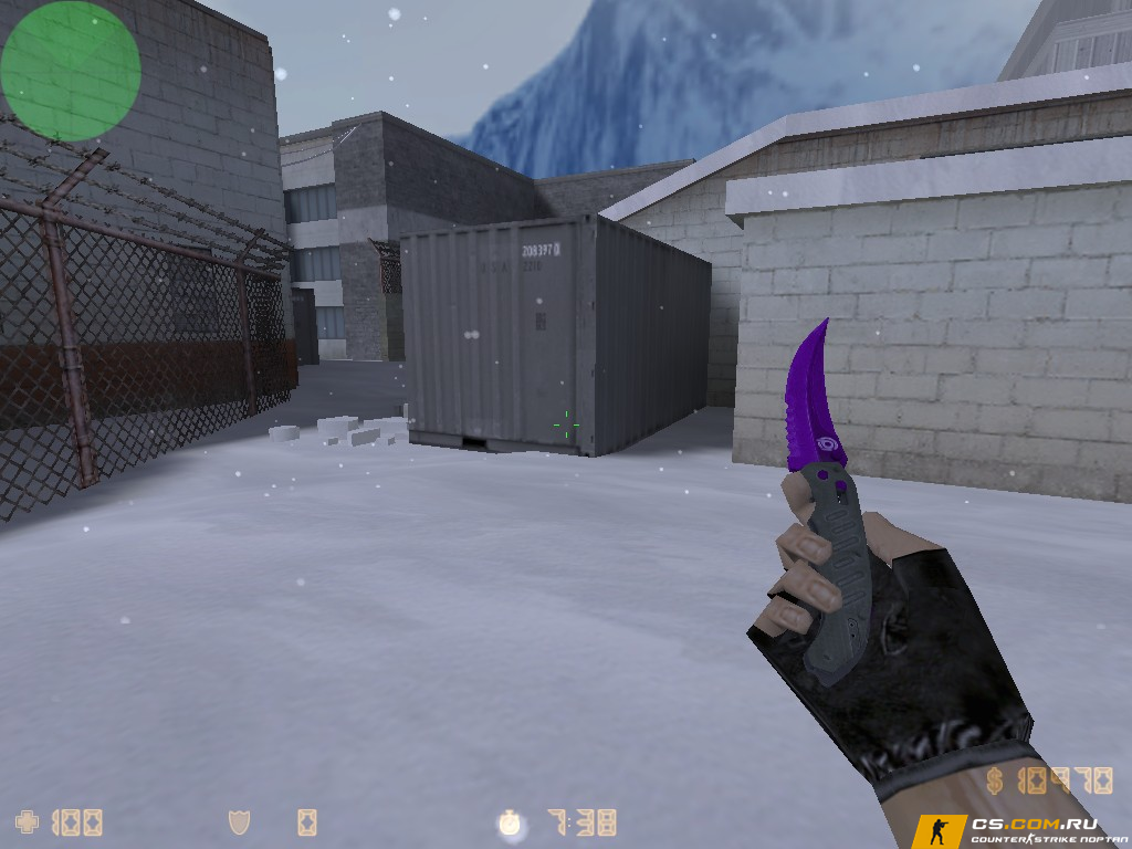 Модель Складной нож «Фиолетовое масло» для CS 1.6