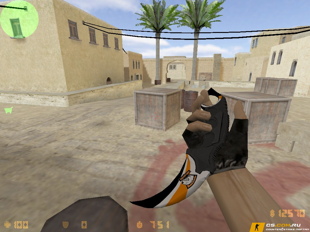 Модель ножа Karambit «Virtus Pro» для CS 1.6
