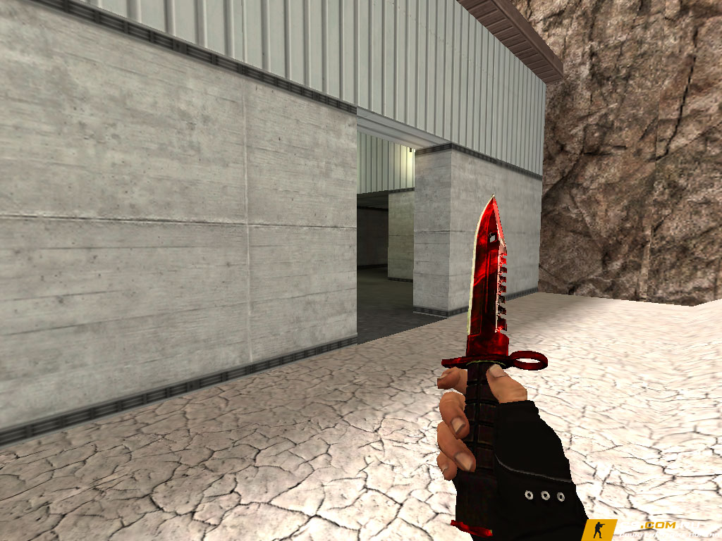Модель «M9 Bayonet Gamma Doppler Red» для CS 1.6