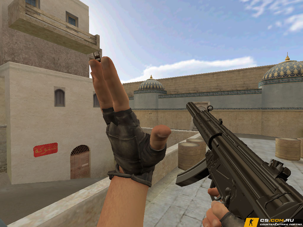 Модель MP5-SD Chrome для CS 1.6