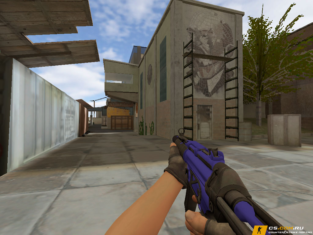 Модель MP5-SD Сапфир для CS 1.6