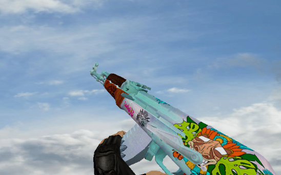 Модель "AK-47 Vivid Jungle" для CS 1.6
